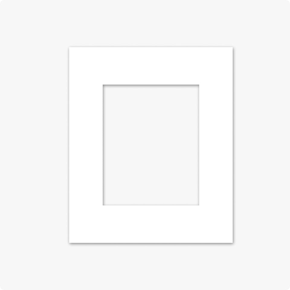 Minimalistisk hvid ramme